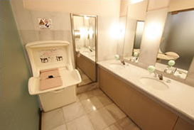 Restroom with Baby Seat