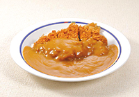 Japanese curry and rice with crispy pork cutlet