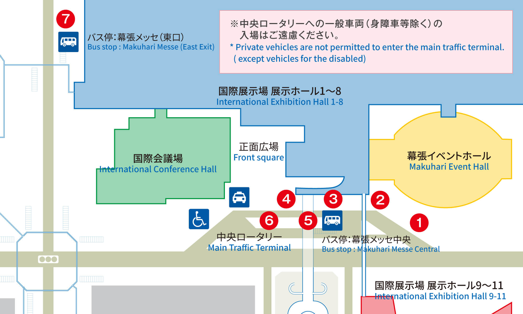 バス乗り場・路線案内